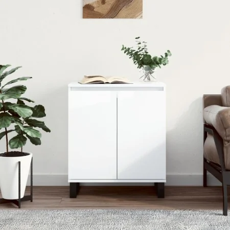 Hochglanz-Weißer Sperrholz-Sideboard 60x35x70 cm von , Sideboards - Ref: Foro24-827166, Preis: 83,76 €, Rabatt: %