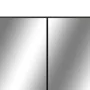 Armario de baño con espejo negro 80x15x60 cm de vidaXL, Tocadores de baño - Ref: Foro24-323605, Precio: 113,50 €, Descuento: %