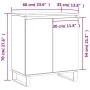 Hochglanz-Weißer Sperrholz-Sideboard 60x35x70 cm von , Sideboards - Ref: Foro24-827166, Preis: 83,76 €, Rabatt: %