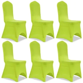 Elastic chair cover 6 units green by , Covers - Ref: Foro24-131414, Price: 30,88 €, Discount: %