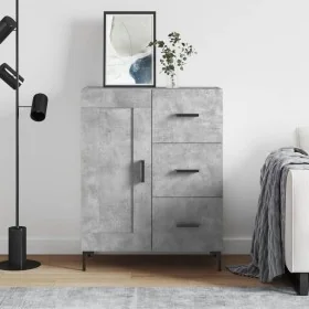 Engineered wood sideboard in gray concrete 69.5x34x90 cm by , Sideboards - Ref: Foro24-830264, Price: 98,16 €, Discount: %