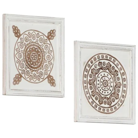 Handgeschnitzte Wandpaneele, 2 Stück, MDF, 40x40x1,5cm. von , Wandverkleidung - Ref: Foro24-321659, Preis: 36,06 €, Rabatt: %