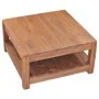 Solid teak wood coffee table 68x67x35 cm by , Coffee table - Ref: Foro24-332859, Price: 172,28 €, Discount: %