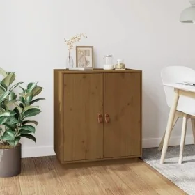 Solid pine wood sideboard in honey brown color, 65.5x40x75 cm by , Sideboards - Ref: Foro24-820120, Price: 106,15 €, Discount: %