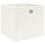 Storage boxes 4 units white fabric 32x32x32 cm by , Storage baskets - Ref: Foro24-288349, Price: 24,87 €, Discount: %