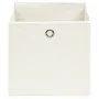 Storage boxes 4 units white fabric 32x32x32 cm by , Storage baskets - Ref: Foro24-288349, Price: 24,87 €, Discount: %