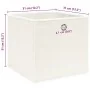 Storage boxes 4 units white fabric 32x32x32 cm by , Storage baskets - Ref: Foro24-288349, Price: 24,87 €, Discount: %