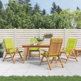 Reclining garden chairs and 4 solid teak wood cushions by , Garden chairs - Ref: Foro24-3196474, Price: 651,32 €, Discount: %