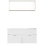 Badezimmermöbel-Set aus weißem und Eichenholz in Sonoma-Eiche. von , Badezimmermöbel - Ref: Foro24-3070897, Preis: 311,36 €, ...