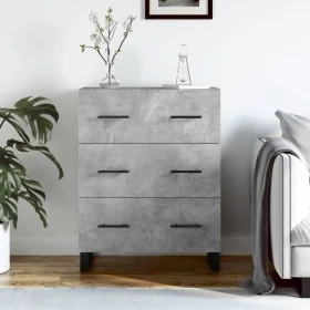 Grauer Beton-Engineered-Holz-Sideboard 69,5x34x90 cm von , Sideboards - Ref: Foro24-827880, Preis: 110,36 €, Rabatt: %