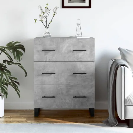 Engineered wood sideboard in gray concrete 69.5x34x90 cm by , Sideboards - Ref: Foro24-827880, Price: 110,36 €, Discount: %
