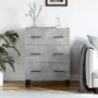 Engineered wood sideboard in gray concrete 69.5x34x90 cm by , Sideboards - Ref: Foro24-827880, Price: 110,36 €, Discount: %