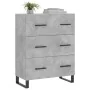 Grauer Beton-Engineered-Holz-Sideboard 69,5x34x90 cm von , Sideboards - Ref: Foro24-827880, Preis: 110,36 €, Rabatt: %