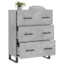 Engineered wood sideboard in gray concrete 69.5x34x90 cm by , Sideboards - Ref: Foro24-827880, Price: 110,36 €, Discount: %