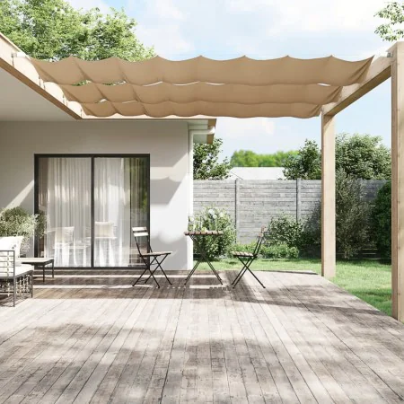 Vertical awning in gray taupe Oxford fabric 100x360 cm by , Umbrellas - Ref: Foro24-148403, Price: 29,31 €, Discount: %