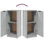 Display cabinets 2 units plywood gray Sonoma 30x30x70 cm by , Sideboards - Ref: Foro24-817009, Price: 70,30 €, Discount: %