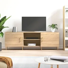 TV stand made of Sonoma oak engineered wood 150x30x50 cm by , TV Furniture - Ref: Foro24-829087, Price: 119,72 €, Discount: %