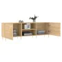 TV stand made of Sonoma oak engineered wood 150x30x50 cm by , TV Furniture - Ref: Foro24-829087, Price: 119,72 €, Discount: %