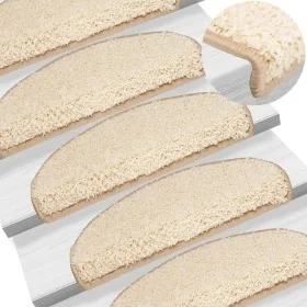 Stair treads 10 units cream 65x21x4 cm by , Stair mats - Ref: Foro24-149807, Price: 59,54 €, Discount: %
