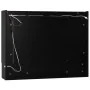 Armario de baño con espejo negro 80x15x60 cm de vidaXL, Tocadores de baño - Ref: Foro24-323605, Precio: 113,50 €, Descuento: %