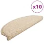Stair treads 10 units cream 65x21x4 cm by , Stair mats - Ref: Foro24-149807, Price: 59,54 €, Discount: %