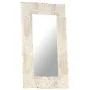 Solid white mango wood mirror 80x50 cm by , Mirrors - Ref: Foro24-321633, Price: 111,40 €, Discount: %