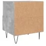 Mesita de noche madera ingeniería gris hormigón 40x35x47,5 cm de , Mesitas de noche - Ref: Foro24-827428, Precio: 43,23 €, De...