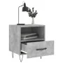 Mesita de noche madera ingeniería gris hormigón 40x35x47,5 cm de , Mesitas de noche - Ref: Foro24-827428, Precio: 43,23 €, De...