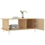 Eichenholz-Sonoma-Schichtholz-Couchtisch 90x50x40 cm von , Couchtisch - Ref: Foro24-829479, Preis: 58,77 €, Rabatt: %