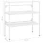 Weißes Eisenwaschbeckenstruktur 79x38x83 cm von , Badezimmerwaschtische - Ref: Foro24-338486, Preis: 64,30 €, Rabatt: %