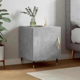 Bedside table made of gray concrete engineered wood, 40x40x50 cm. by , Nightstands - Ref: Foro24-827524, Price: 28,11 €, Disc...