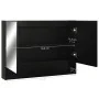 Armario de baño con espejo negro 80x15x60 cm de vidaXL, Tocadores de baño - Ref: Foro24-323605, Precio: 113,50 €, Descuento: %