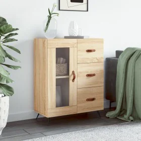 Engineered wood sideboard in Sonoma oak 69.5x34x90 cm by , Sideboards - Ref: Foro24-828015, Price: 68,75 €, Discount: %