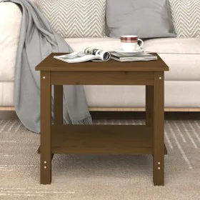 Massiver Kiefernholz-Couchtisch in Honigbraun 50x50x45 cm von , Couchtisch - Ref: Foro24-822280, Preis: 63,44 €, Rabatt: %