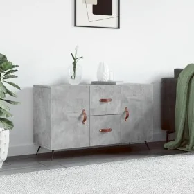 Engineered wood sideboard in concrete grey, 100x36x60 cm. by , Sideboards - Ref: Foro24-828144, Price: 84,23 €, Discount: %