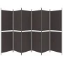 6-panel brown fabric room divider 300x180 cm by , Room dividers - Ref: Foro24-350223, Price: 63,33 €, Discount: %