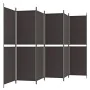 6-panel brown fabric room divider 300x180 cm by , Room dividers - Ref: Foro24-350223, Price: 63,33 €, Discount: %