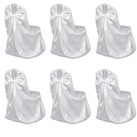 Set aus 6 weißen Hussen für Stühle, Bankette und Hochzeiten von , Abdeckungen - Ref: Foro24-241184, Preis: 42,22 €, Rabatt: %