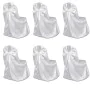 Set aus 6 weißen Hussen für Stühle, Bankette und Hochzeiten von , Abdeckungen - Ref: Foro24-241184, Preis: 42,22 €, Rabatt: %