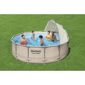 Bestway Removable white pool canopy by , Pool and spa accessories - Ref: Foro24-93802, Price: 81,43 €, Discount: %