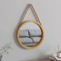 Wandspiegel mit goldenem Gurt Ø45 cm von , Spiegel - Ref: Foro24-351537, Preis: 31,47 €, Rabatt: %