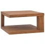 Solid teak wood coffee table 65x65x33 cm by , Coffee table - Ref: Foro24-326127, Price: 122,66 €, Discount: %