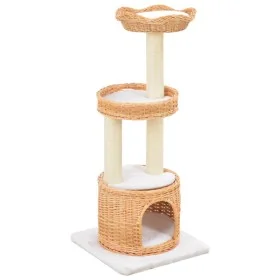 Cat scratcher with natural willow wood and sisal post by , Cat furniture - Ref: Foro24-170728, Price: 108,19 €, Discount: %