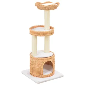Katzenkratzer mit Sisalpfosten aus natürlichem Weidenholz. von , Katzenmöbel - Ref: Foro24-170728, Preis: 108,19 €, Rabatt: %