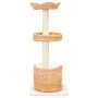 Cat scratcher with natural willow wood and sisal post by , Cat furniture - Ref: Foro24-170728, Price: 108,19 €, Discount: %