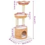 Cat scratcher with natural willow wood and sisal post by , Cat furniture - Ref: Foro24-170728, Price: 108,19 €, Discount: %