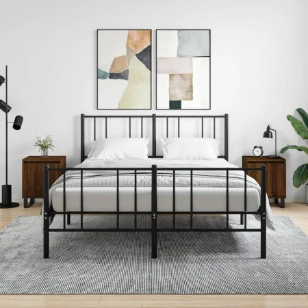 Mesita de noche 2 uds madera ingeniería roble marrón 40x30x50cm de , Mesitas de noche - Ref: Foro24-826859, Precio: 53,01 €, ...