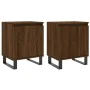 Bedside table 2 units engineered wood oak brown 40x30x50cm by , Nightstands - Ref: Foro24-826859, Price: 53,01 €, Discount: %
