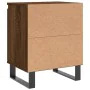 Bedside table 2 units engineered wood oak brown 40x30x50cm by , Nightstands - Ref: Foro24-826859, Price: 53,01 €, Discount: %