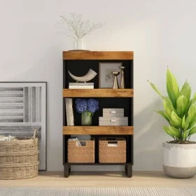 Armario auxiliar madera maciza de mango 60x33x107 cm de , Mesitas de noche - Ref: Foro24-352892, Precio: 137,99 €, Descuento: %